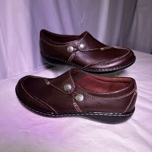 Clarks Women's Brown Leather Flats